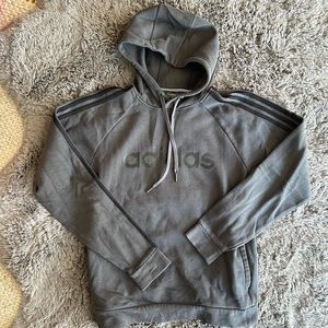 Adidas Three Striped Sleeved Sweatshirt Hoodie